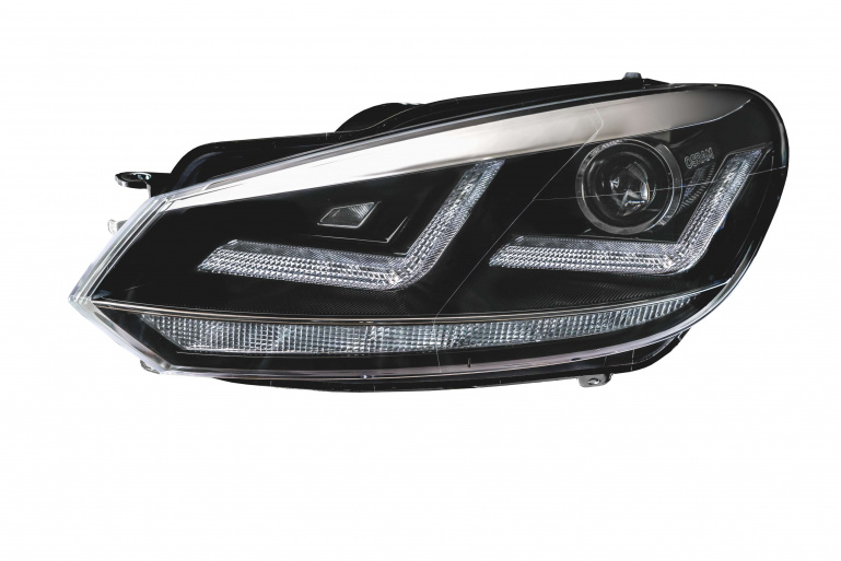 OSRAM XENARC LEDriving Tagfahrlicht Scheinwerfer für VW Golf 6 08-12 schwarz/chrom